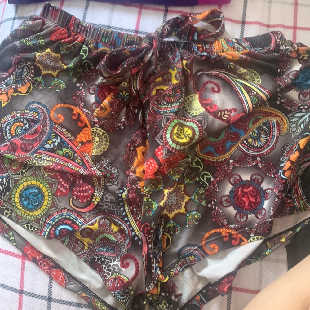 colorful soft lounge shorts